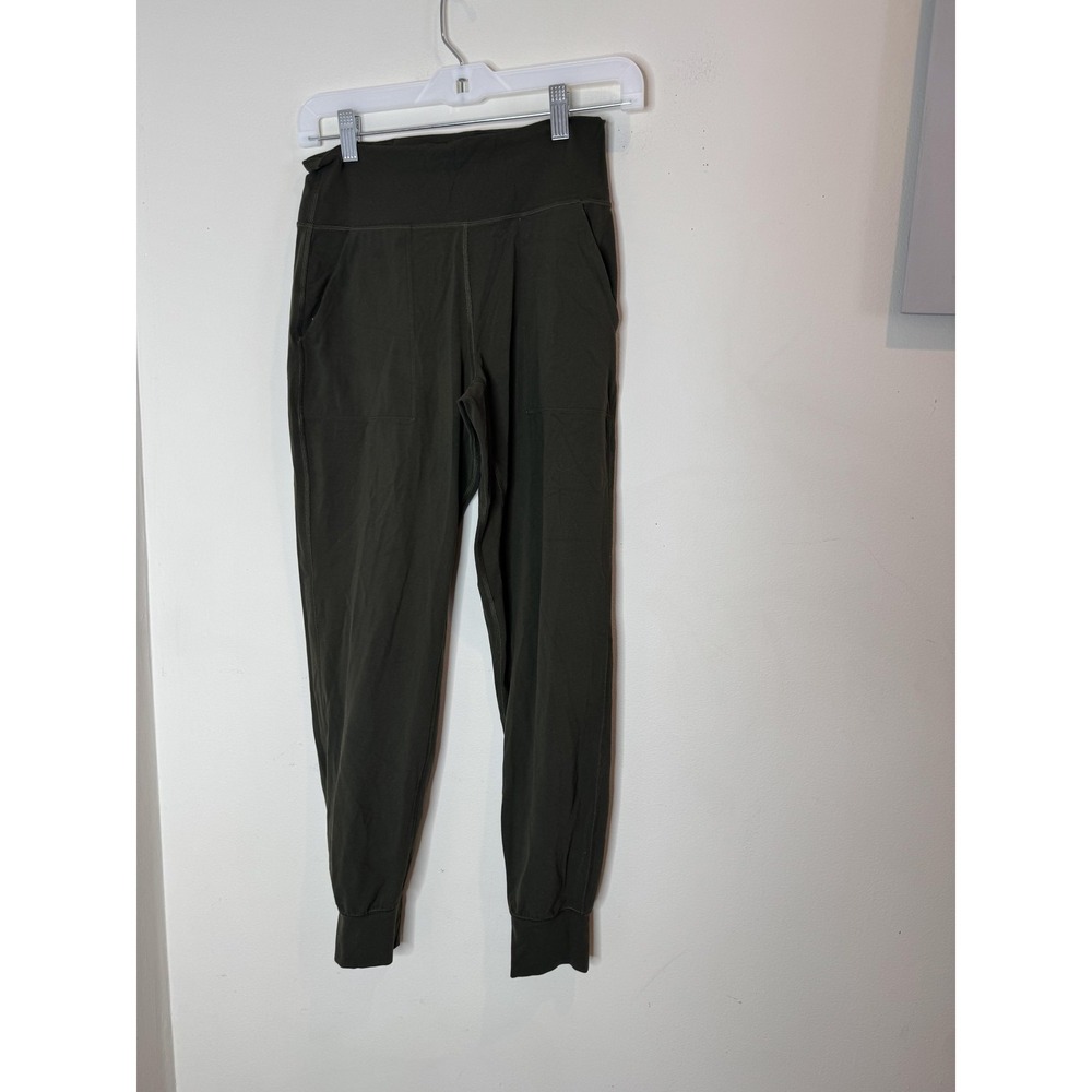 Lululemon‎ Jogger Pants Womens 6 Green Lightweight Woven High Rise Pockets - Picture 3 of 9